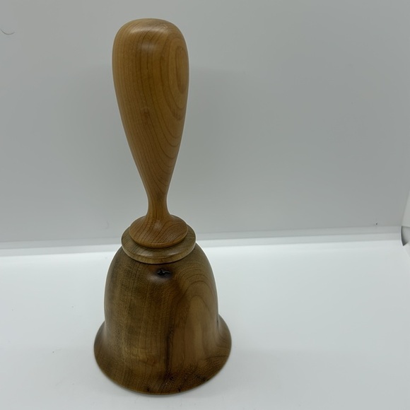 VINTAGE DECORATIVE WOOD BELL WITH CLAPPER LIGHTHOUSE DESIGNED - Picture 5 of 9